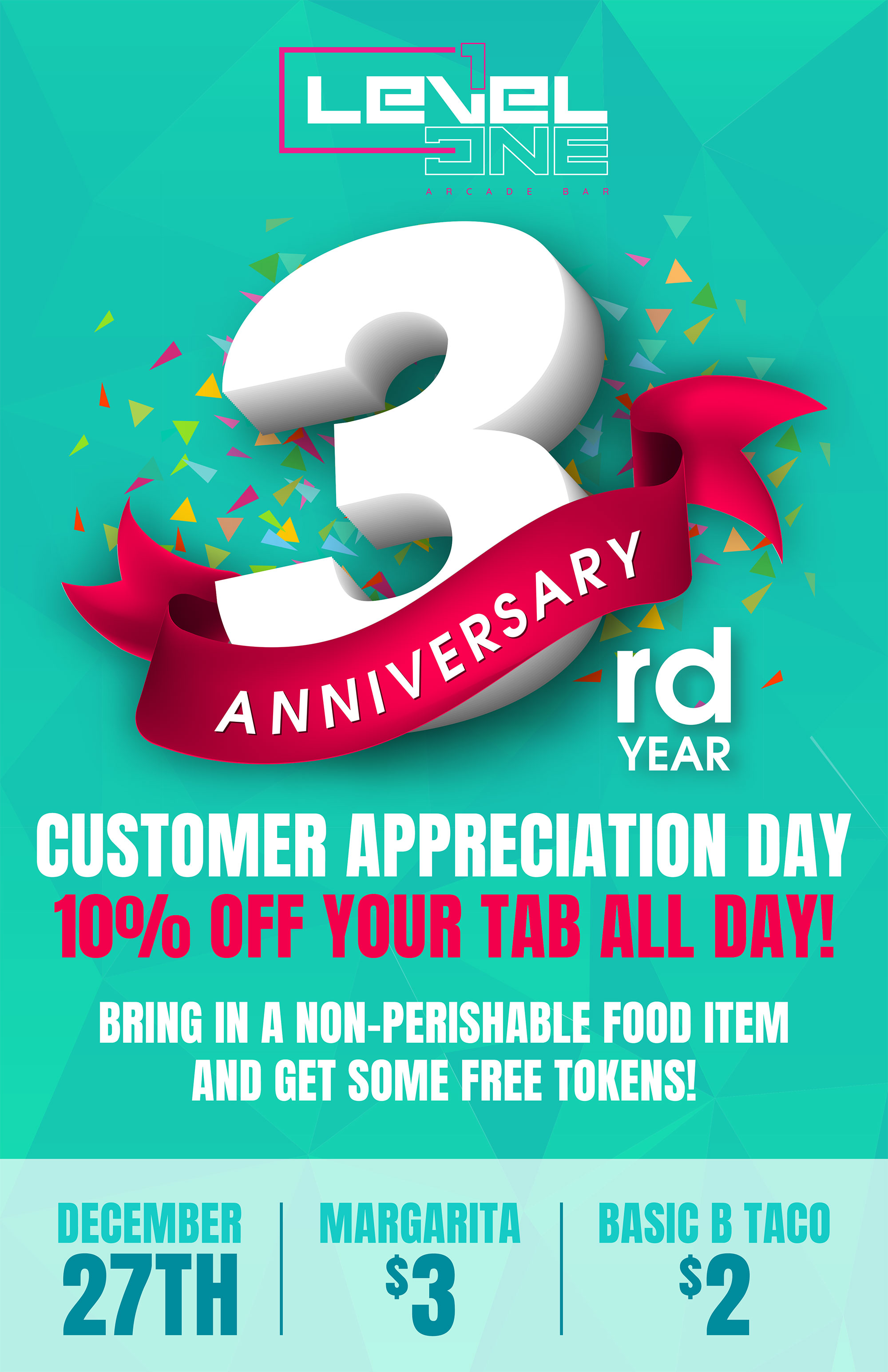 3 Year Anniversary Customer Appreciation Day