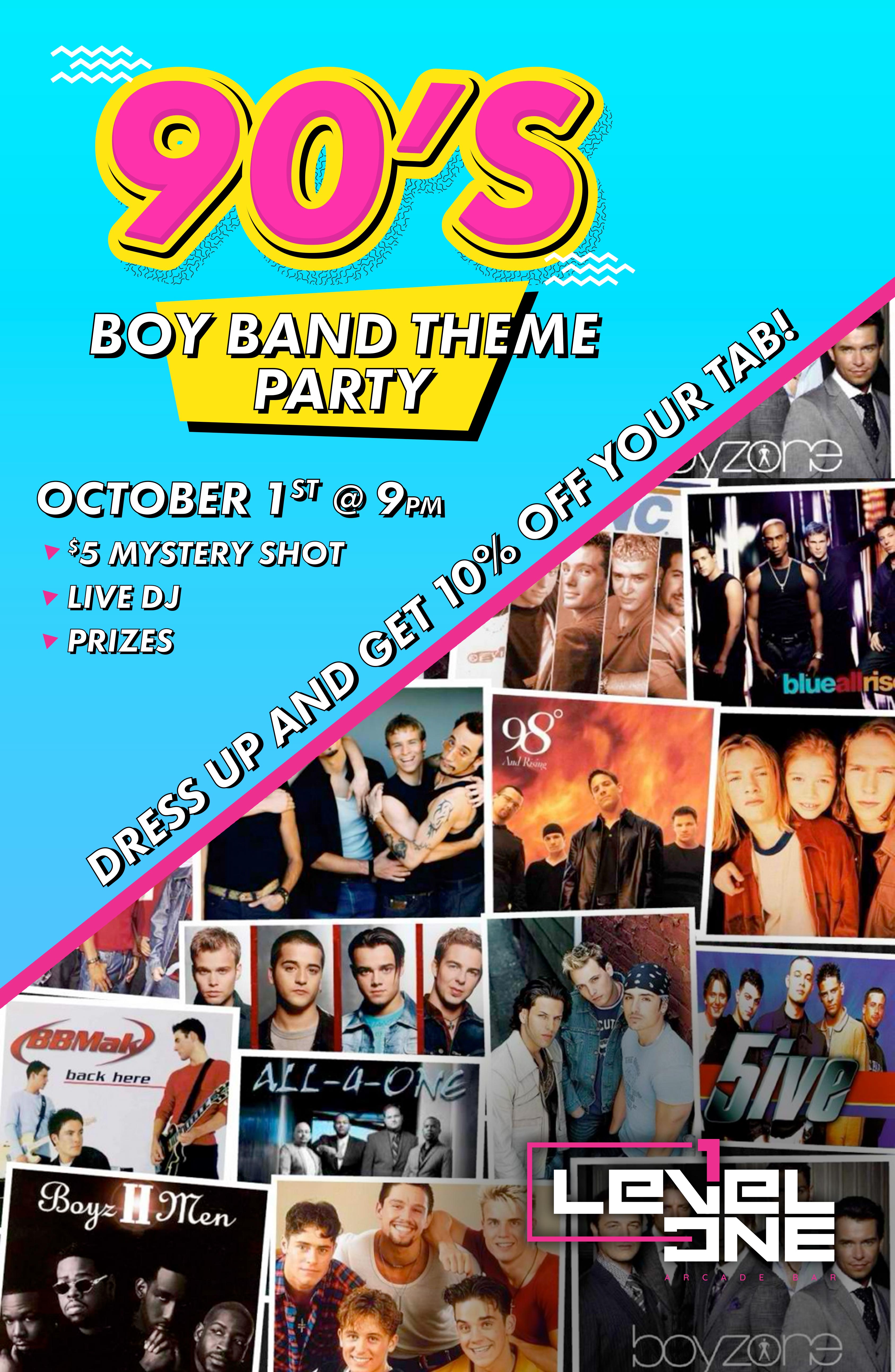 90's Boy Band Theme Party