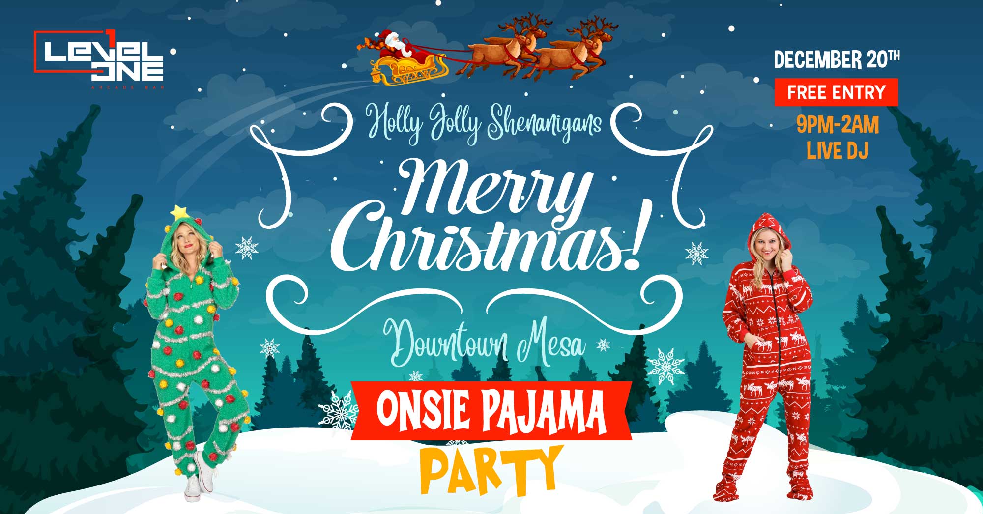 The Christmas Onesie Pajama Party!