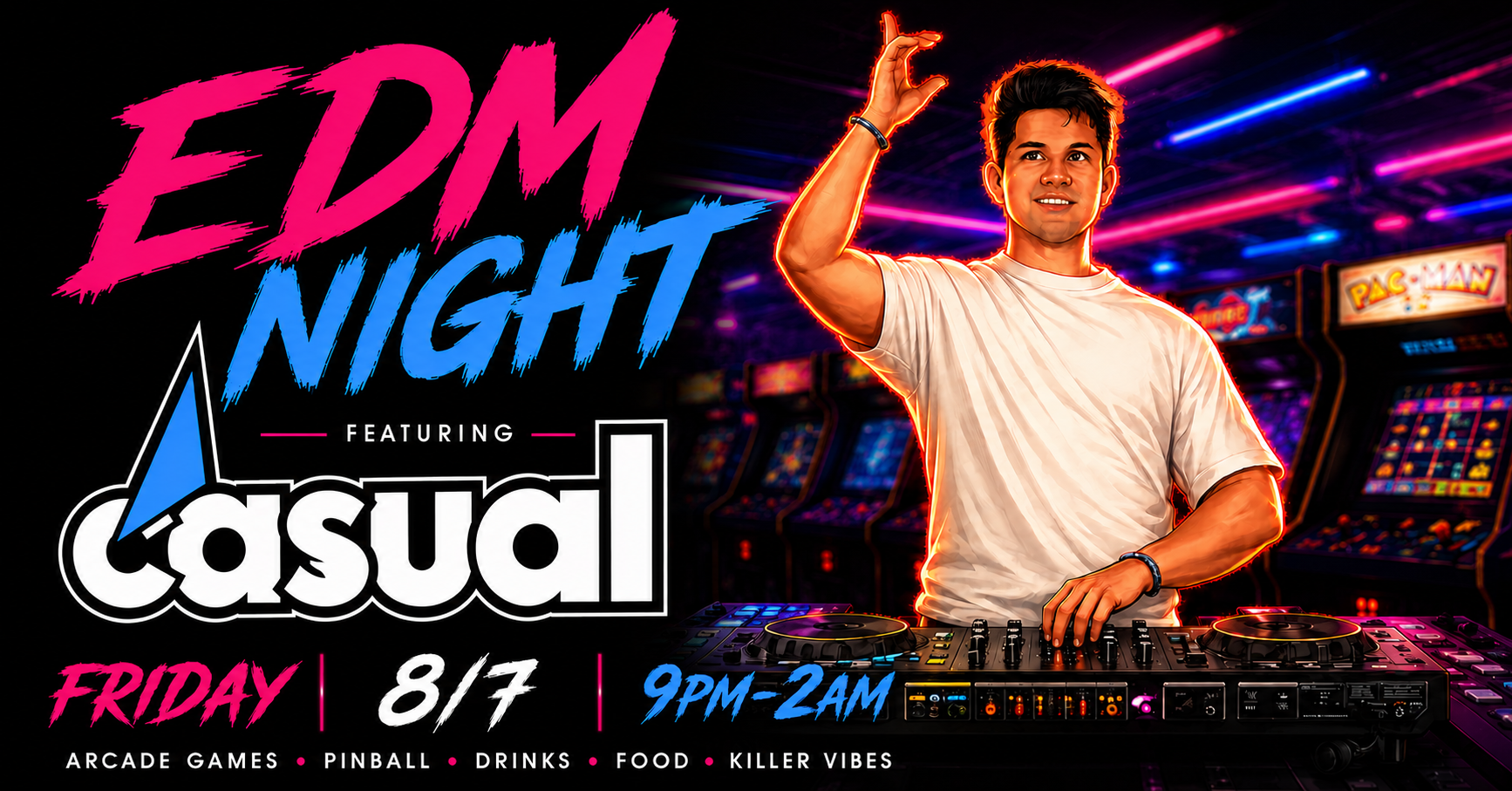 EDM Night Featuring Casual