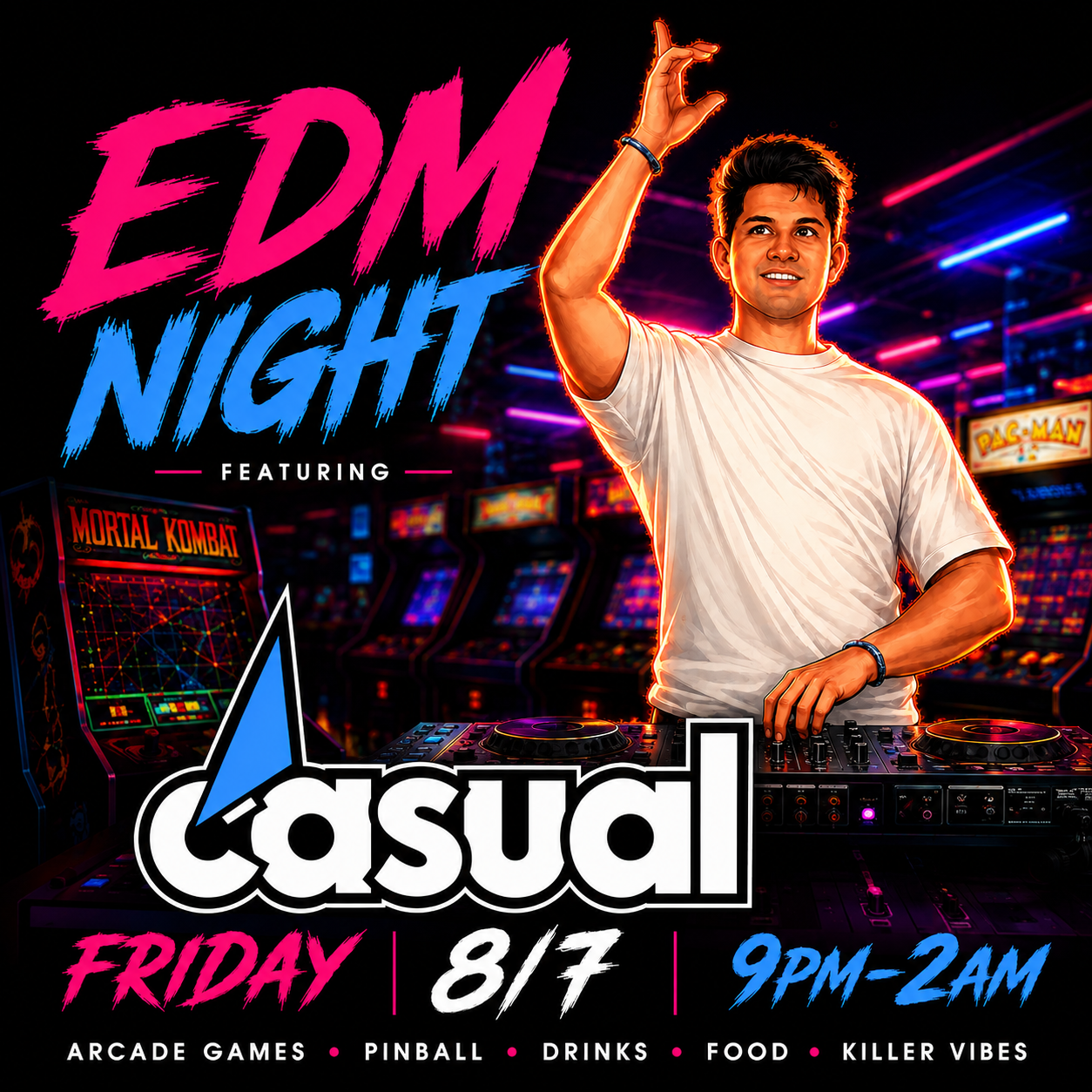 EDM Night Featuring Casual