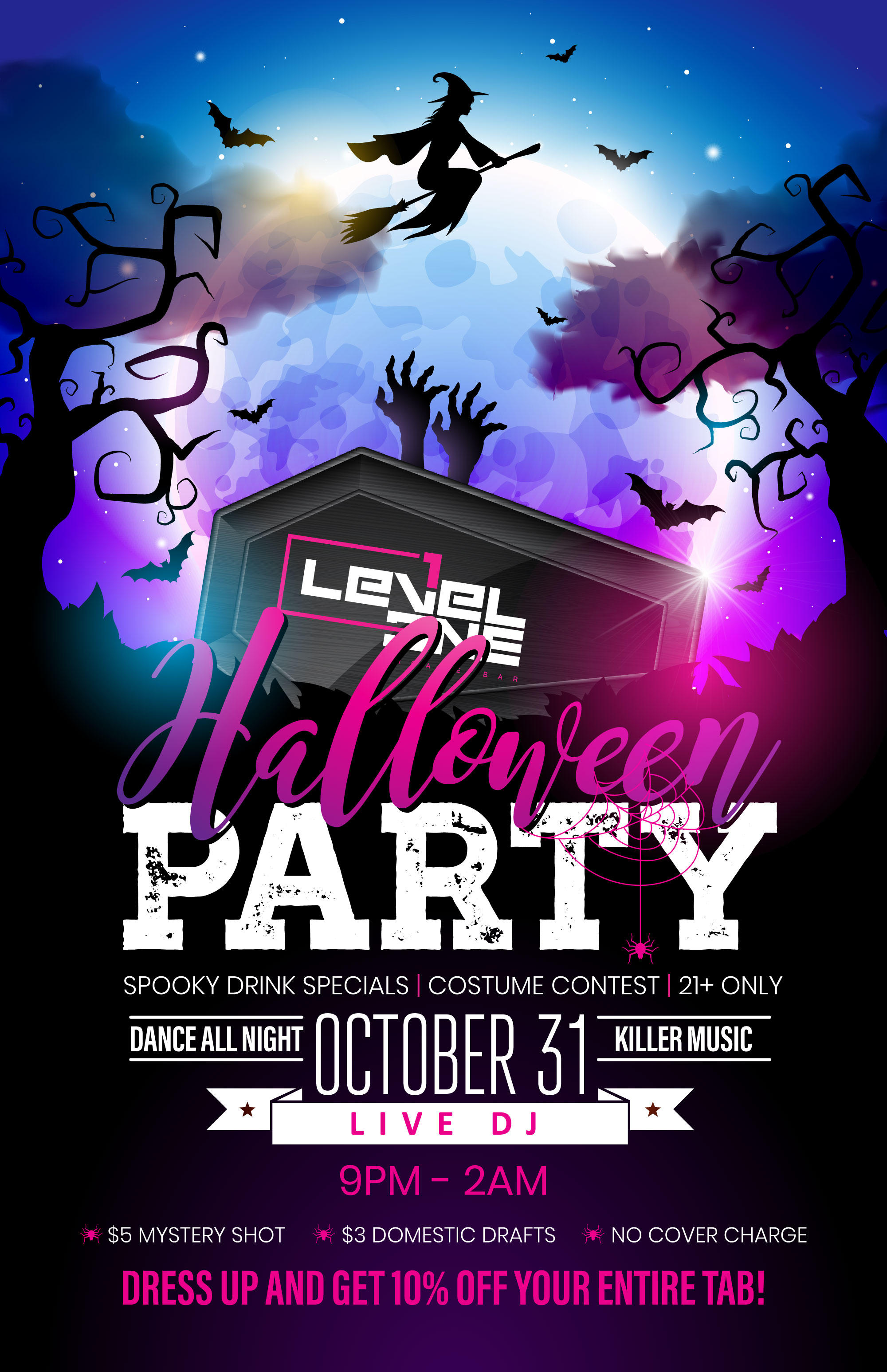 Ghouls Just Wanna Have Fun: Level 1’s Haunted Arcade Halloween Party!