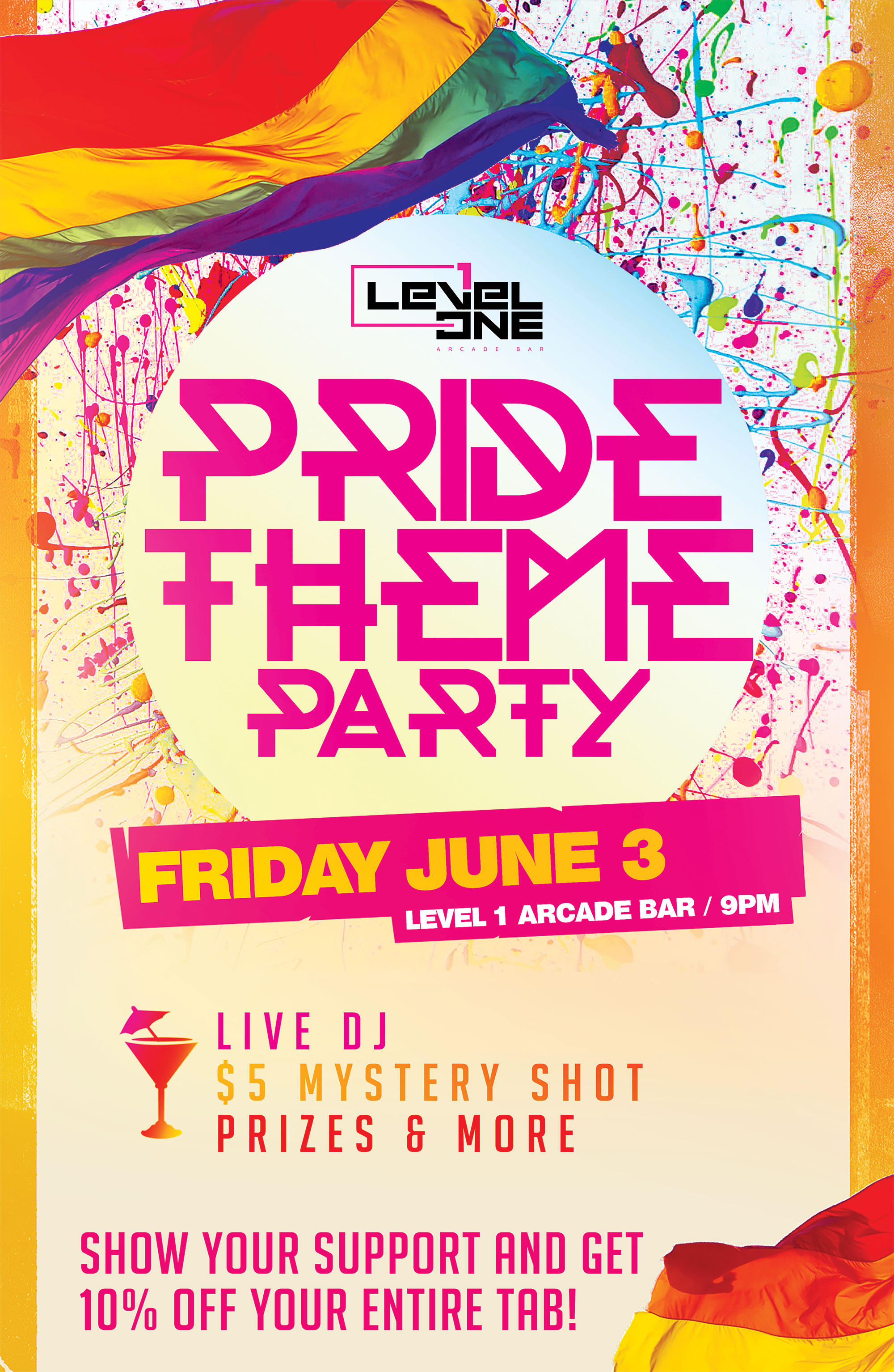 First Friday Pride Theme Party